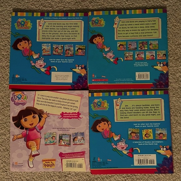 Dora the Explorer Lot of 4 Paperback Story Picture Books Nick Jr. Lift the Flap - Picture 2 of 6